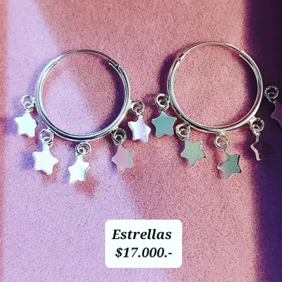 Aros colgantes en plata - miniatura 6