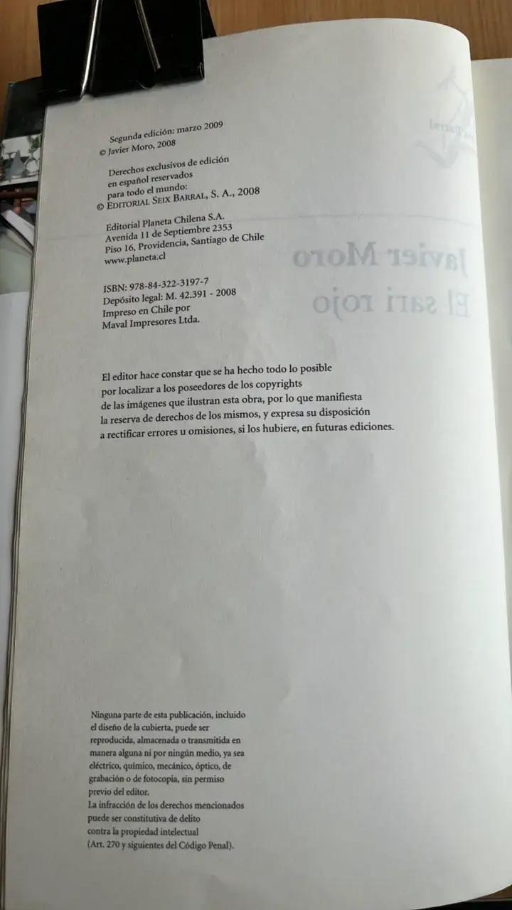 Libro 'El sari rojo' de Javier Moro - 3