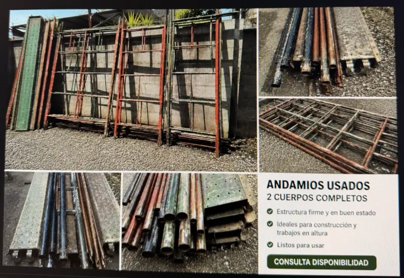 Andamios usados de 2 cuerpos completos en buen estado - 2