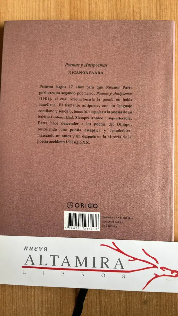 Libro Poemas y Antipoemas de Nicanor Parra - 2