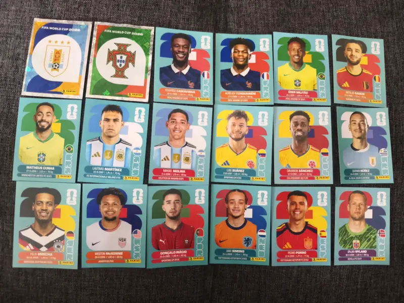 Colección de láminas Panini Copa Mundial 2026