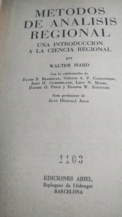 Métodos de Análisis Regional de Walter Isard - miniatura 2
