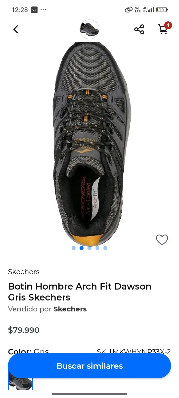 Zapatillas de trekking Skechers impermeables - 5