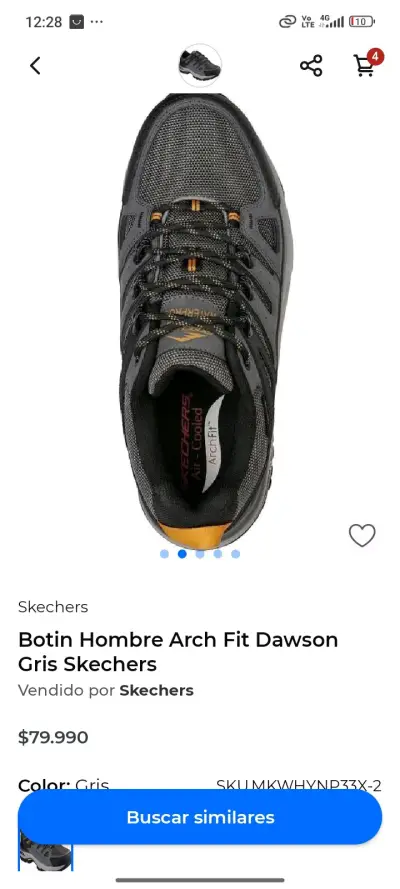 Zapatillas de trekking Skechers impermeables - miniatura 5