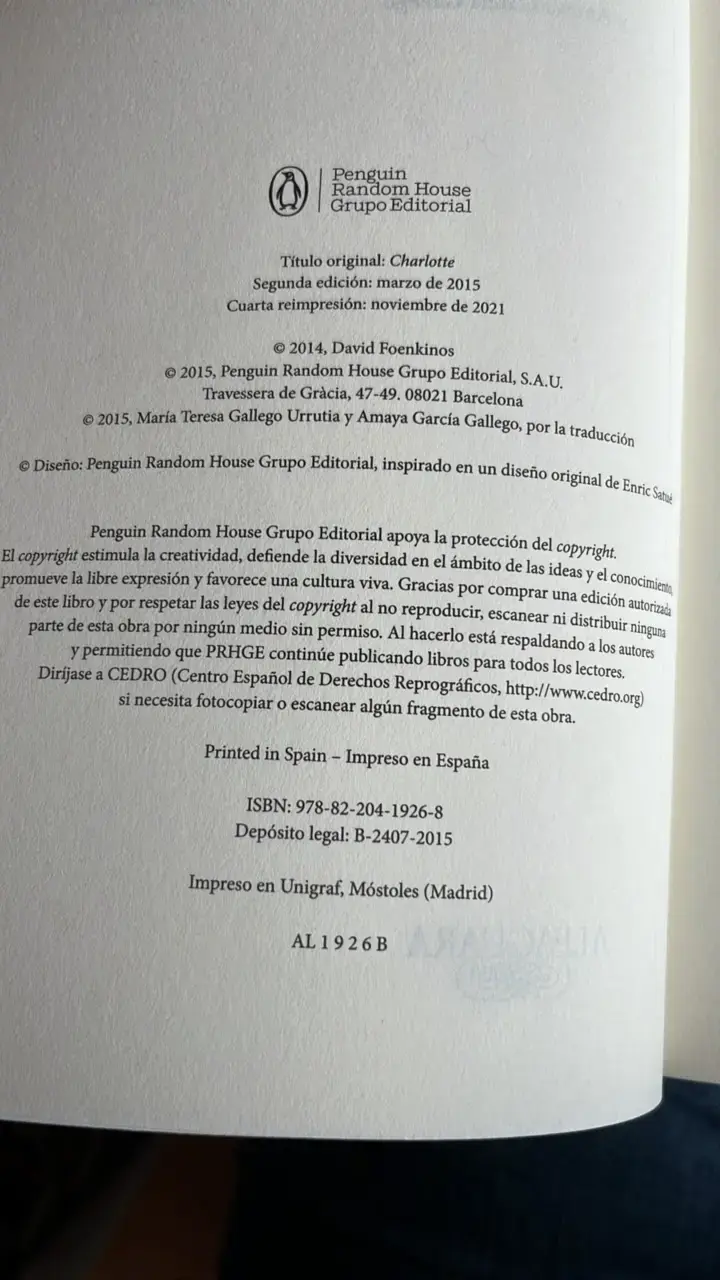 Libro 'Charlotte' de David Foenkinos - 3