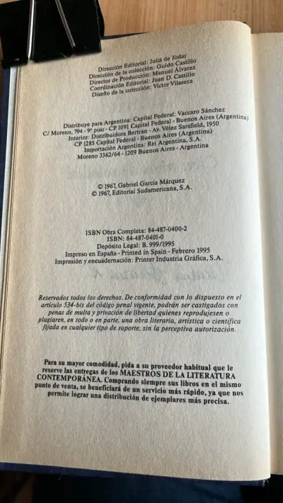 Libro Cien Años de Soledad de Gabriel García Márquez - miniatura 2