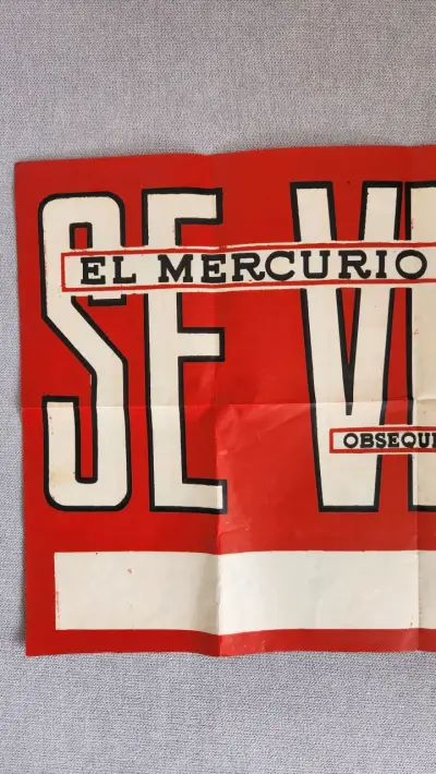 Letrero vintage 'Se Vende' de El Mercurio - miniatura 2