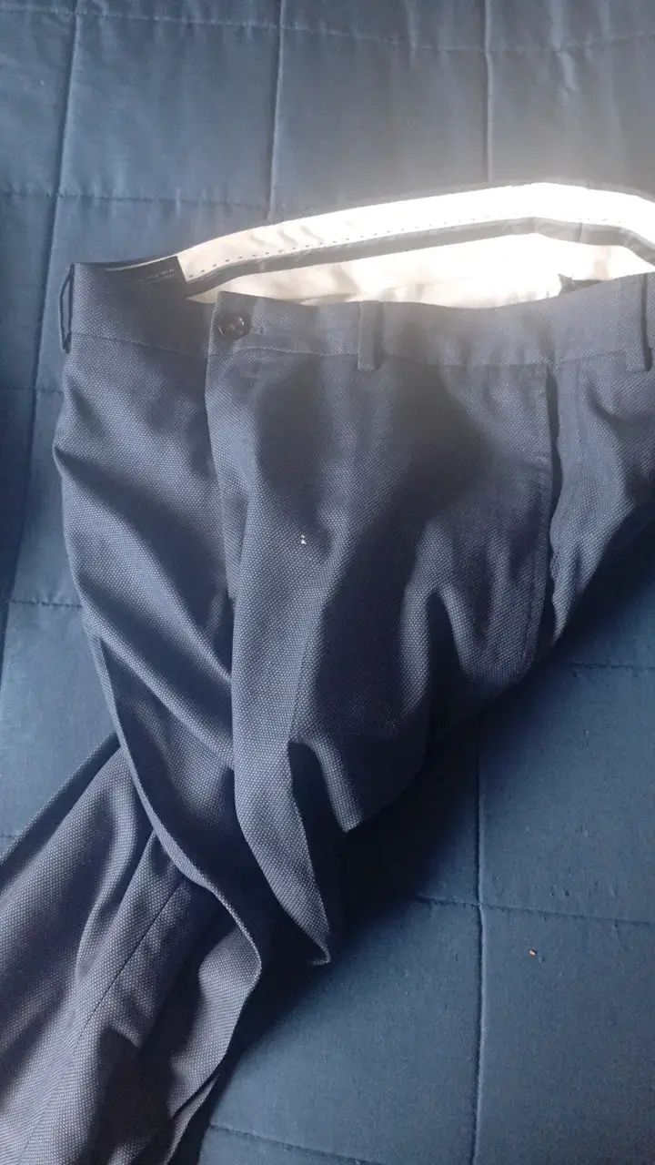 Pantalón de vestir azul marino para hombre