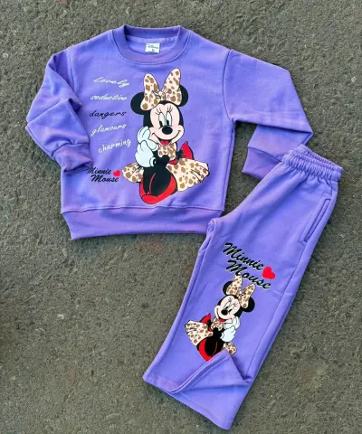 Conjunto infantil Minnie Mouse morado - miniatura 1