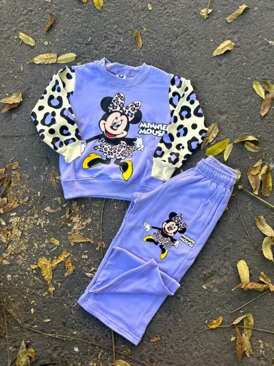 Conjunto infantil Minnie Mouse morado - miniatura 2