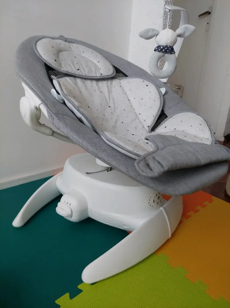 Silla mecedora para bebé Bebesit gris - 2