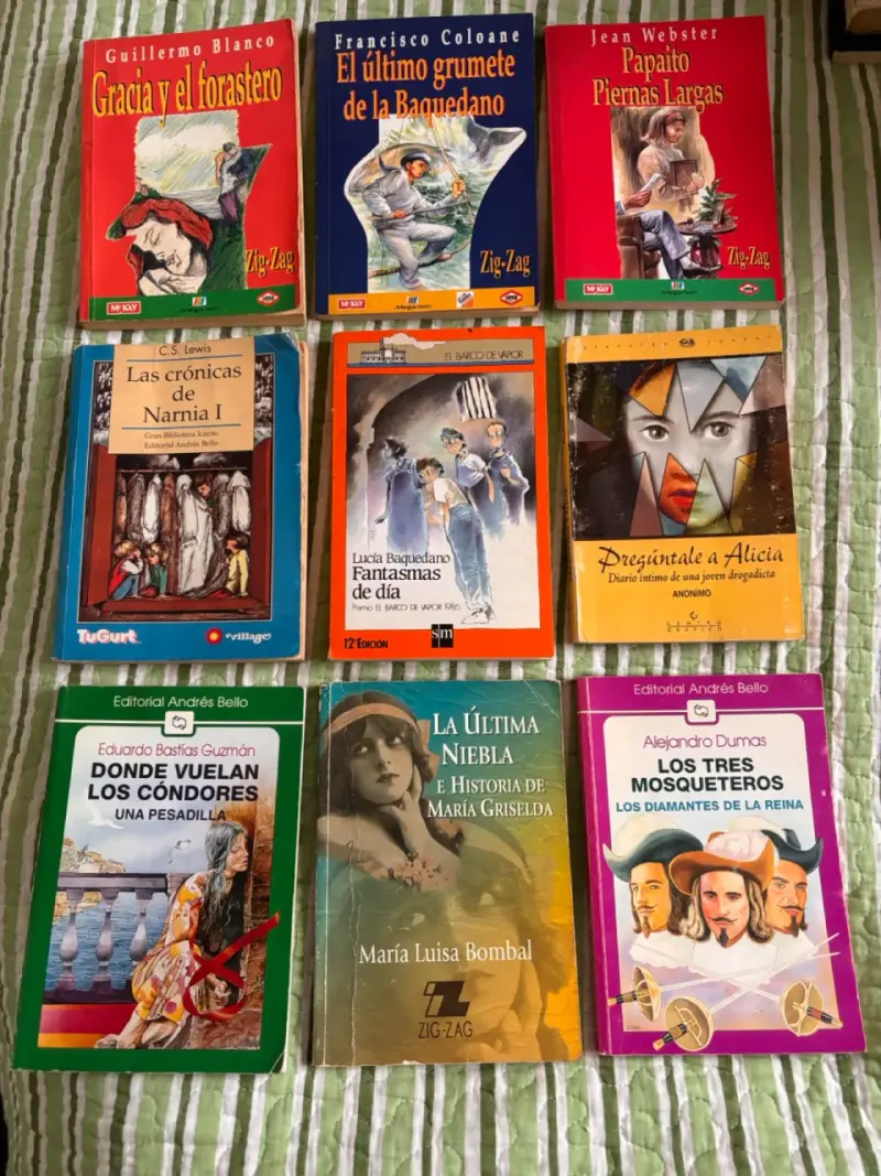 Lote de 9 libros variados de literatura