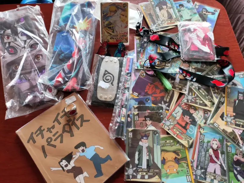 Set de accesorios y cartas de anime Naruto - 1