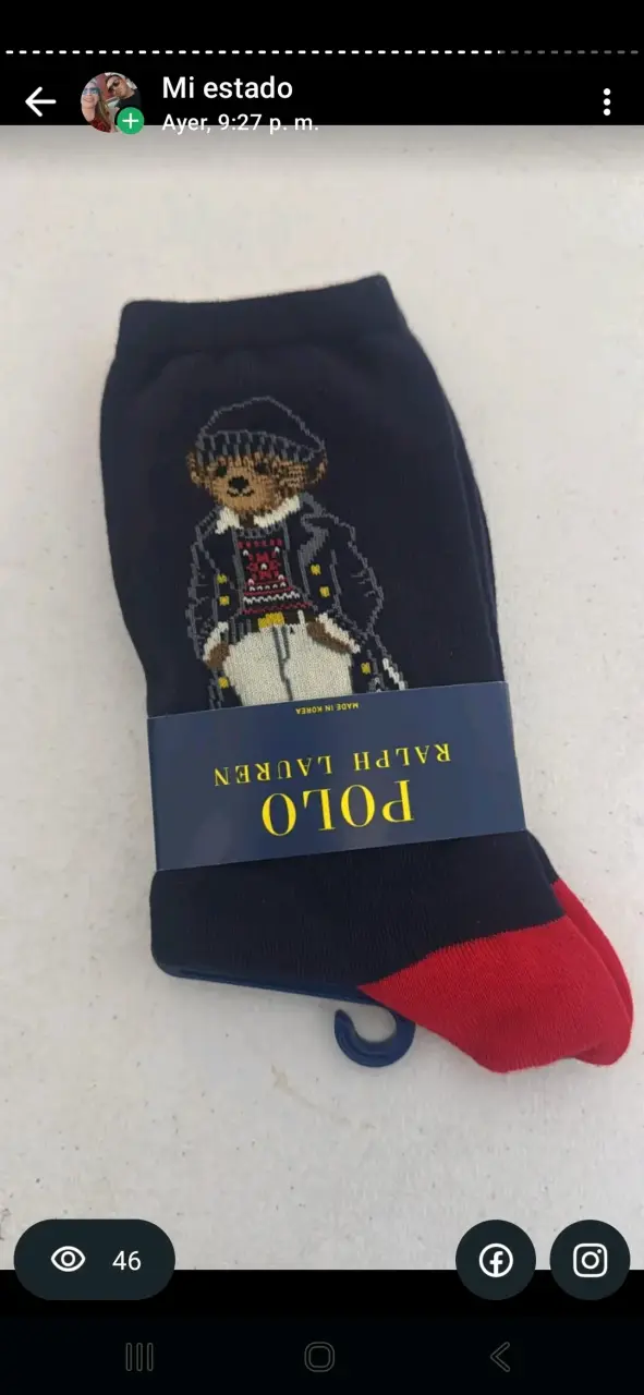 Calcetines Polo Ralph Lauren con diseño de oso