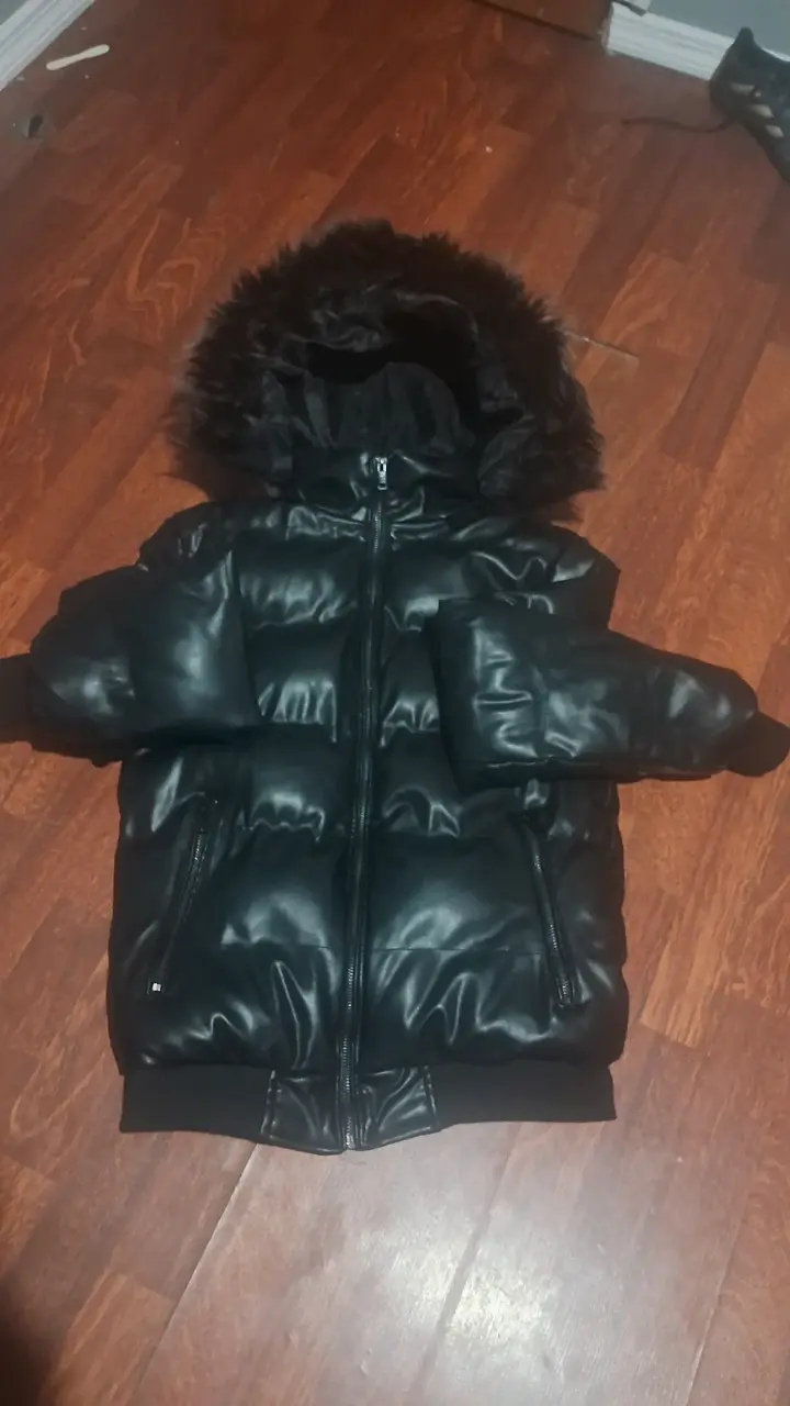 Chaqueta eco cuero gorro desmontable XS da para S - 1