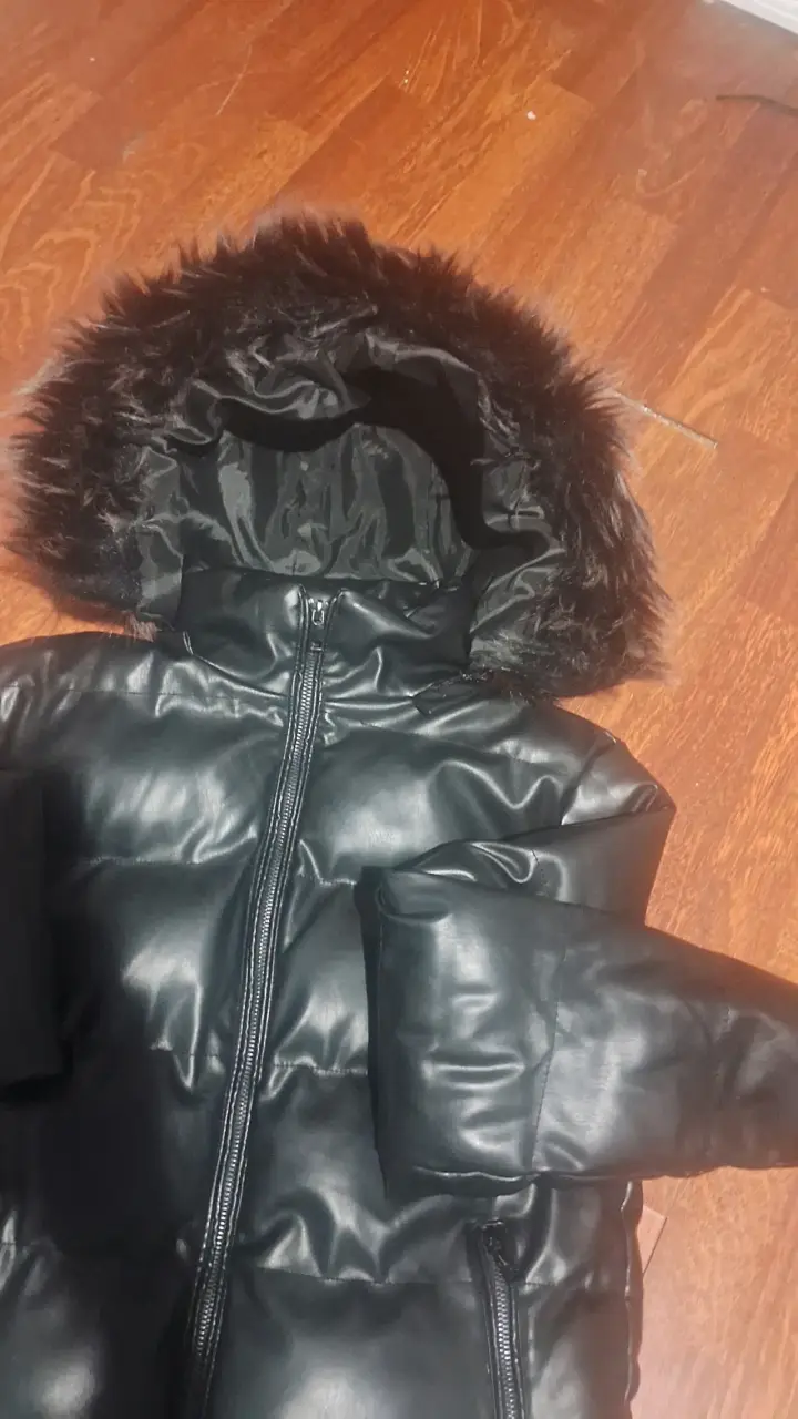 Chaqueta eco cuero gorro desmontable XS da para S - 2