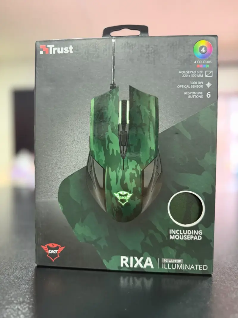 Mouse Gamer Trust Rixa con Alfombrilla - 1