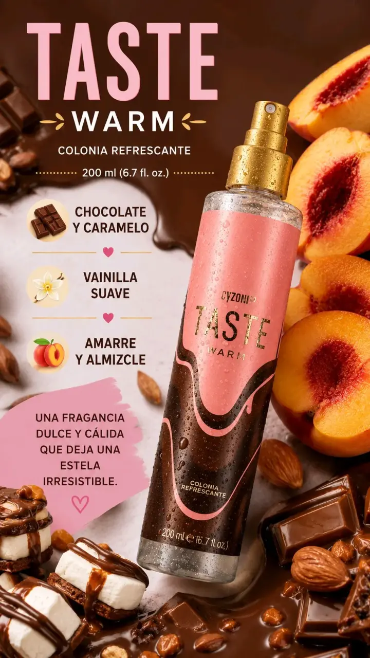Colonia refrescante Taste Warm 200ml - 1