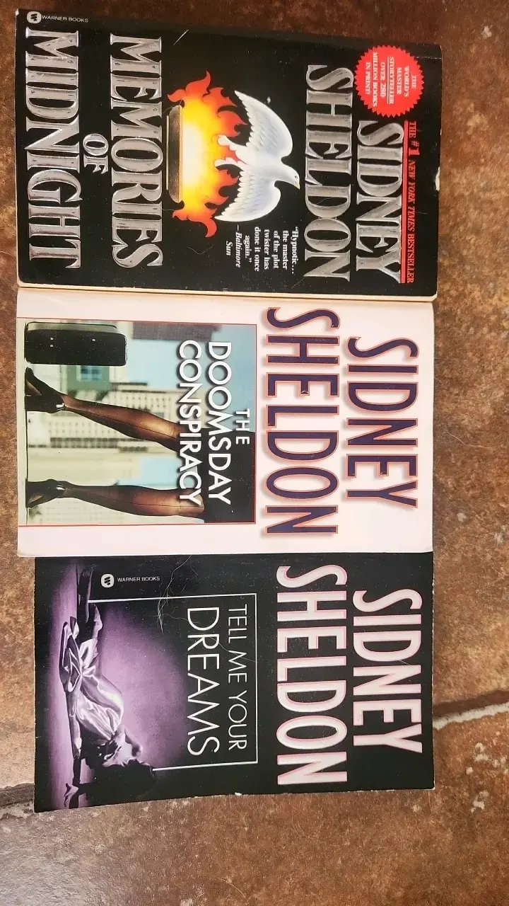 Colección de libros de Sidney Sheldon en inglés