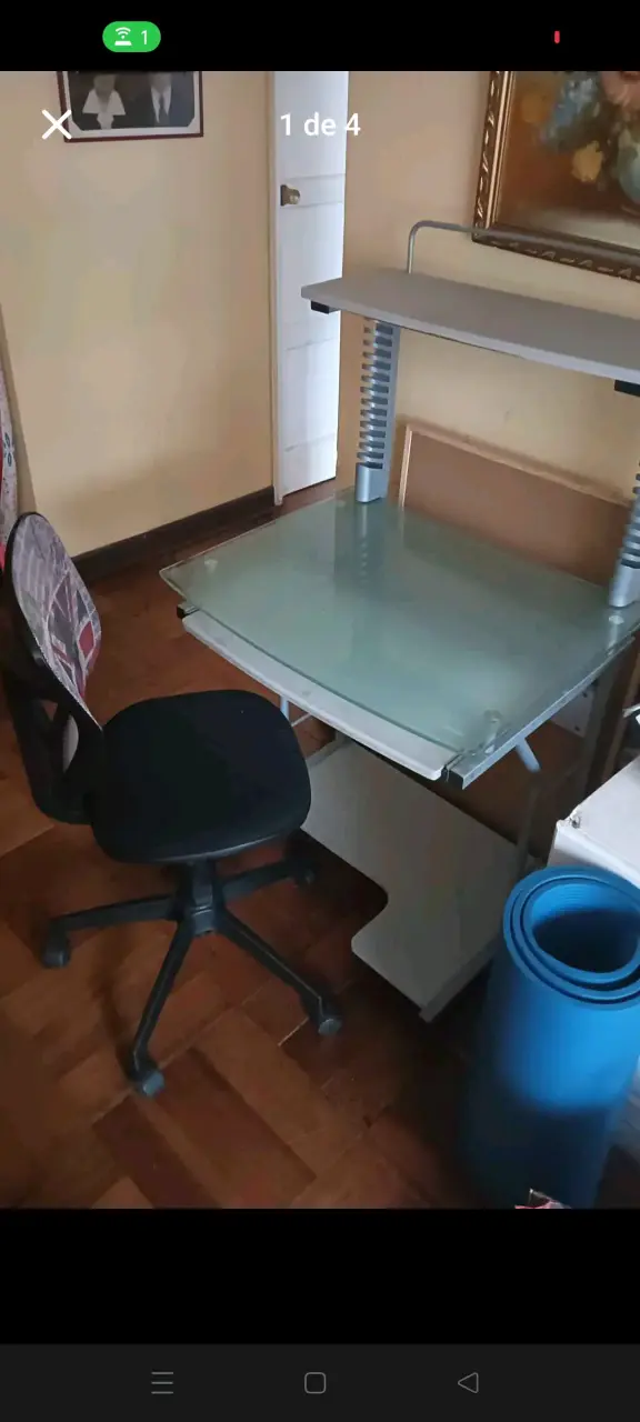 Escritorio de vidrio con su silla - 3