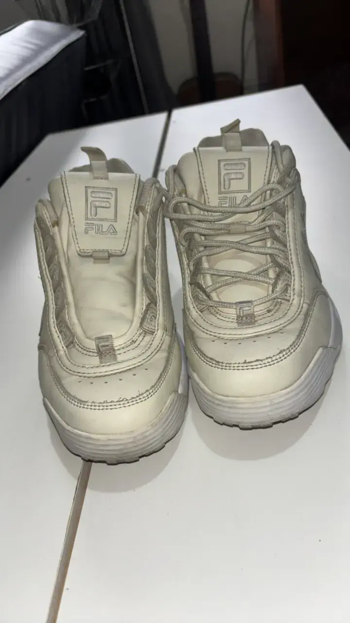 Zapatillas deportivas Fila beige para mujer - 1