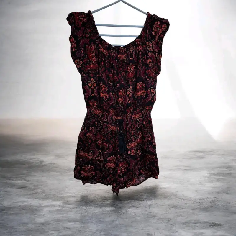 Enterito corto floral para mujer