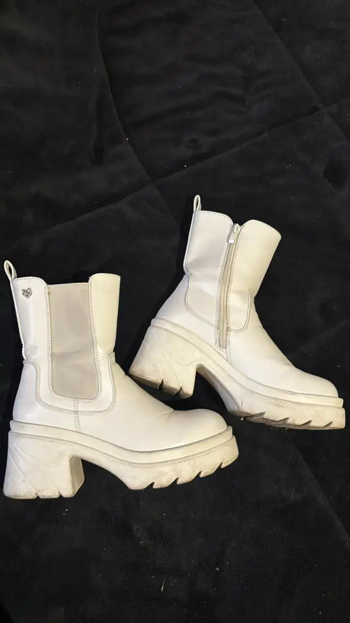 Botas blancas Gotta con plataforma - 1