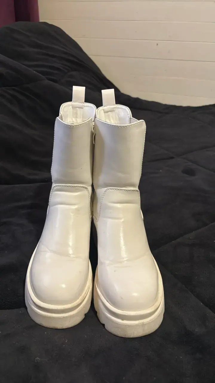 Botas blancas Gotta con plataforma - 3