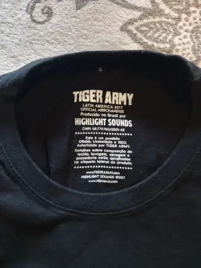 Polera Tiger Army Latin America Tour 2017 - miniatura 3