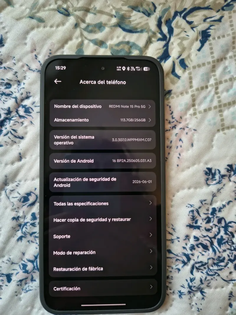 Smartphone Xiaomi Redmi Note 15 Pro 5G nuevo - 2