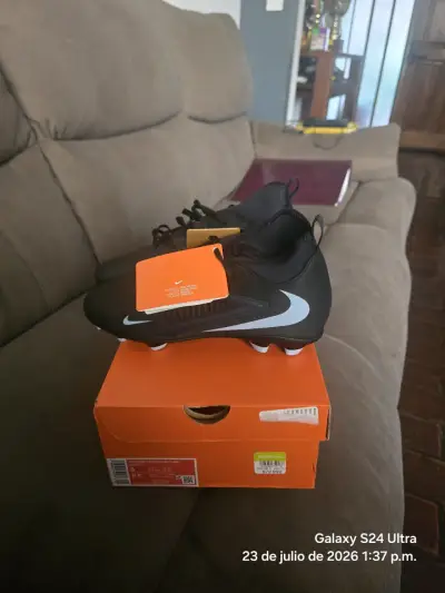 Botines de fútbol Nike Phantom Venom Club FG negros - miniatura 1