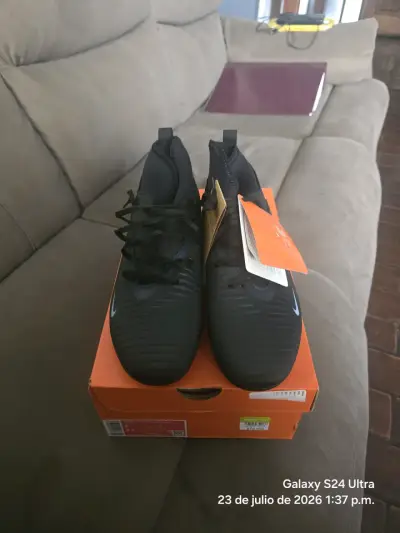 Botines de fútbol Nike Phantom Venom Club FG negros - miniatura 2