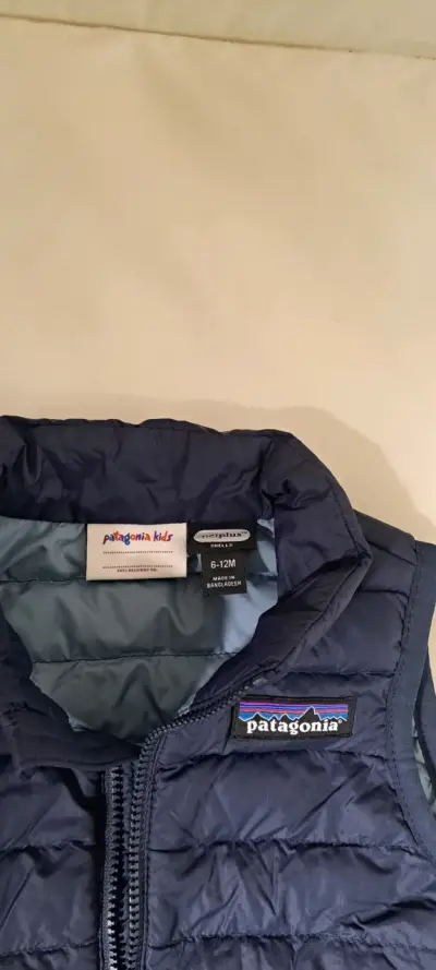 Chaleco sin mangas Patagonia Kids azul para niños - miniatura 2