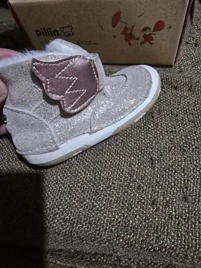 Botines de bebé brillantes Pillin con forro de lana - miniatura 4