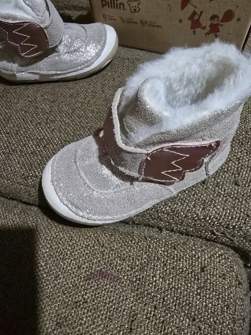 Botines de bebé brillantes Pillin con forro de lana - 5