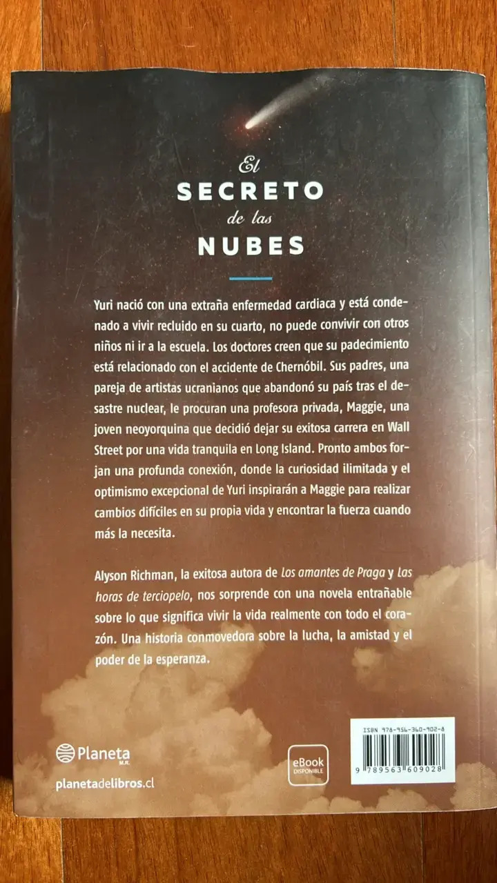Libro 'El Secreto de las Nubes' de Alyson Richman - 2
