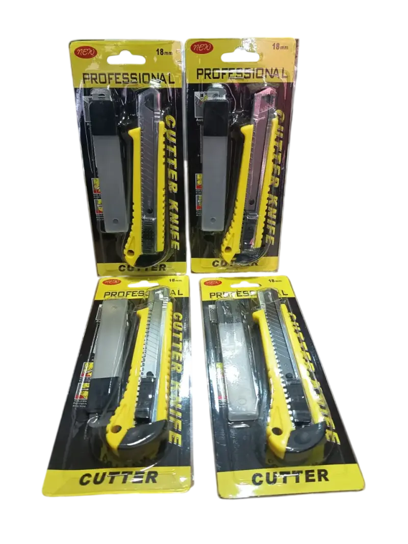 Pack 4 Cortacarton Cutter Con Repuestos 18mm - 1