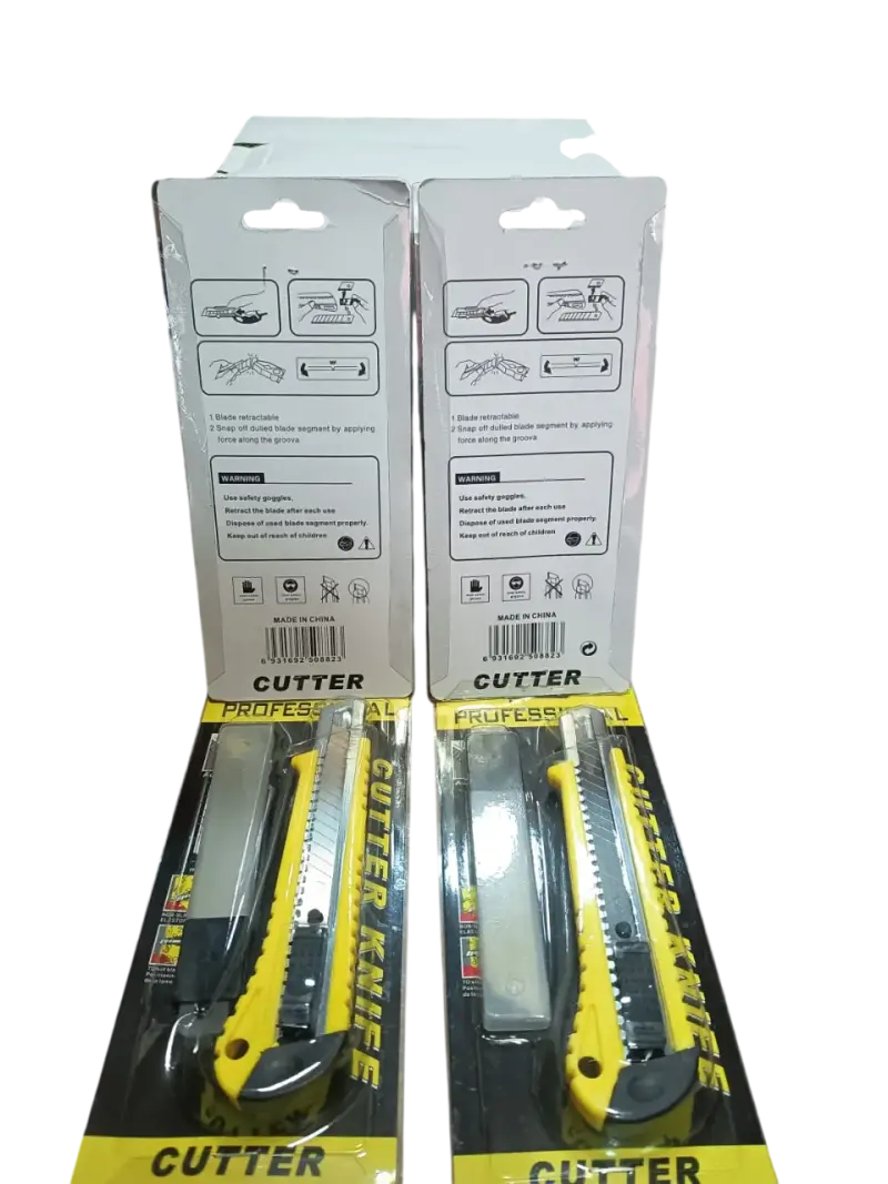 Pack 4 Cortacarton Cutter Con Repuestos 18mm - 2