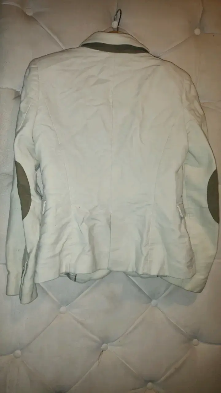 Blazer beige con coderas Zara Woman - 4