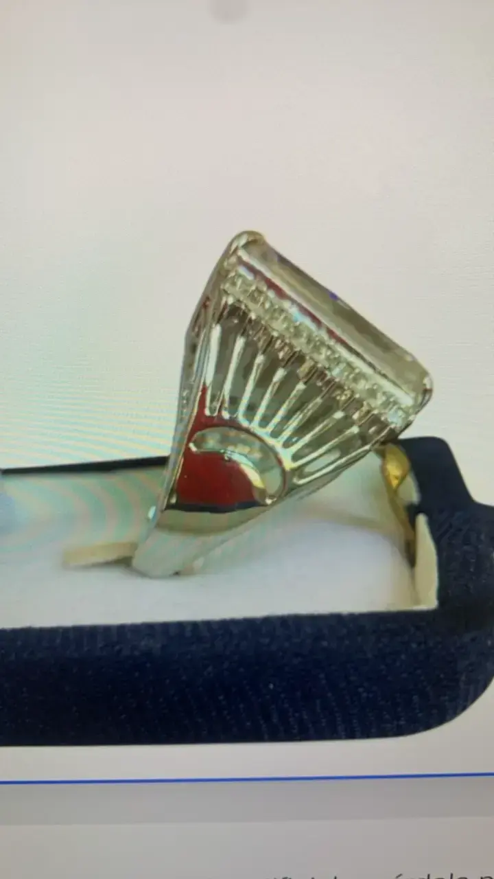 Anillo de fantasía con cristal grande y 38 piedras - 3