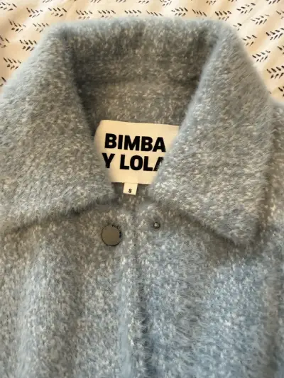 Abrigo largo gris Bimba y Lola  puños elasticos - miniatura 3