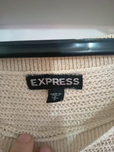 Suéter beige de hilo para mujer - miniatura 3