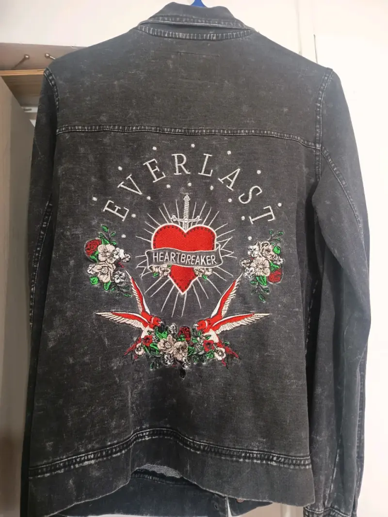 Chaqueta de mezclilla negra Everlast - 2