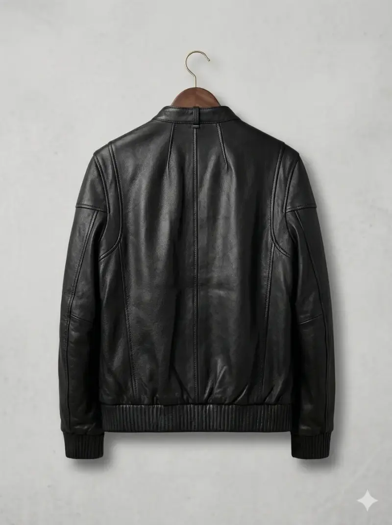 Chaqueta de cuero negra MNG - 2