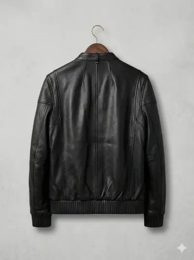 Chaqueta de cuero negra MNG - miniatura 2