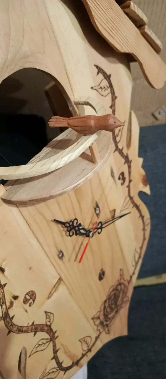 Reloj de pared de madera estilo rústico - 2