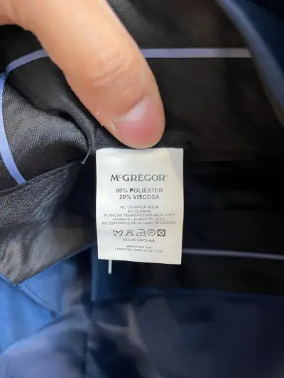 Elegante blazer azul satinado McGregor - miniatura 4
