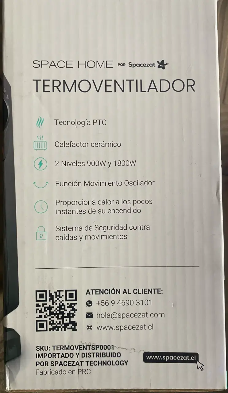 Termoventilador Spacezat con Tecnología PTC - 3