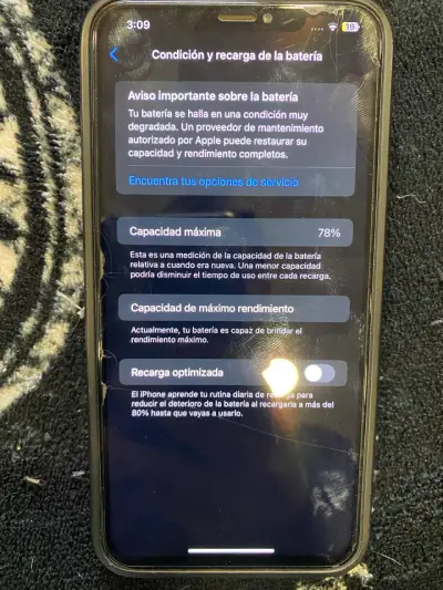 iPhone XS Max con pantalla trasera rota y 256GB - miniatura 3