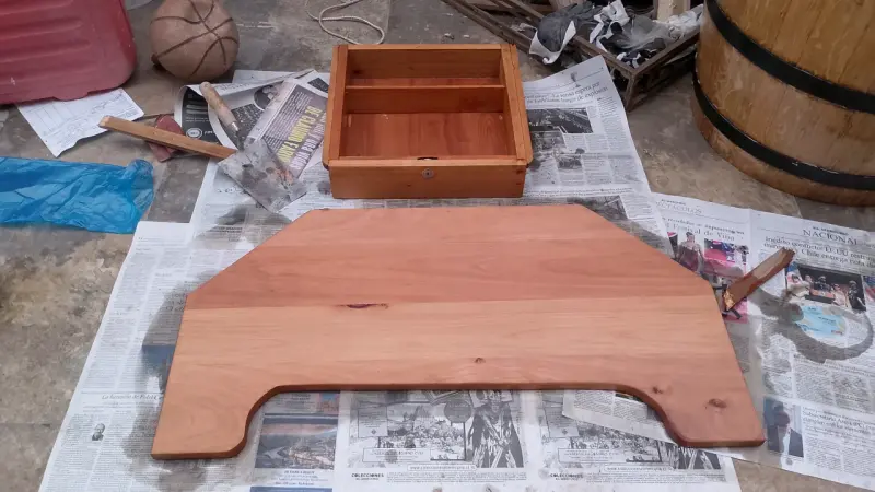 Barra de madera para bar en casa - 2